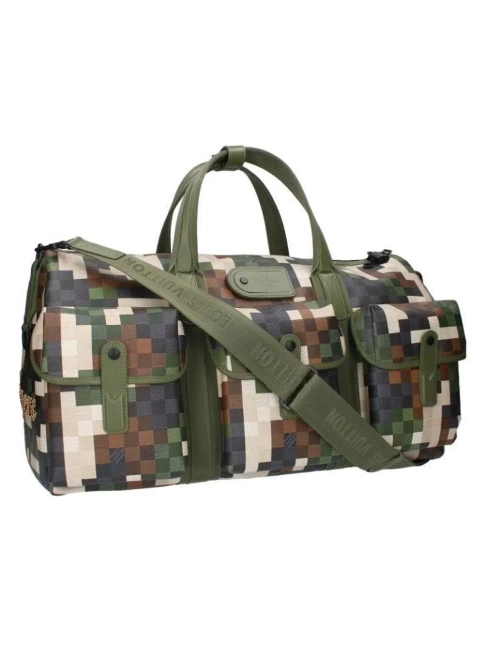 Louis Vuitton Keepall 55 Damoflageleather Boston Bag
